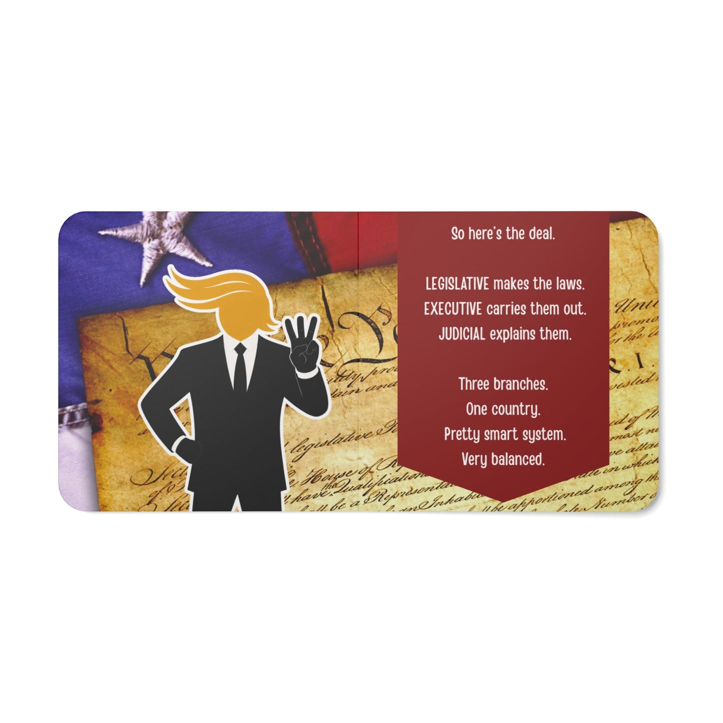 Patriotic Board Book — "Three Branches, One Country" (Children's Political Board Book)