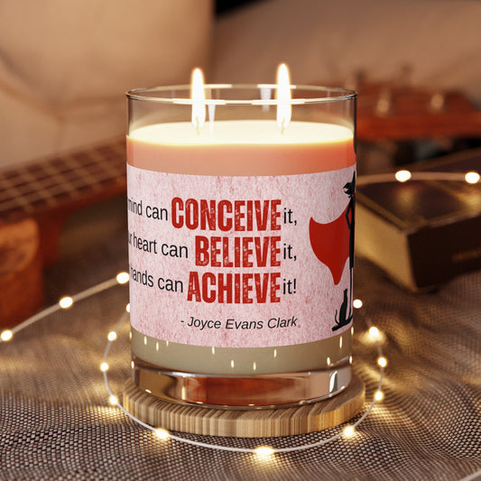 Conceive Believe Achieve Candle | Motivational Quote Soy Candle