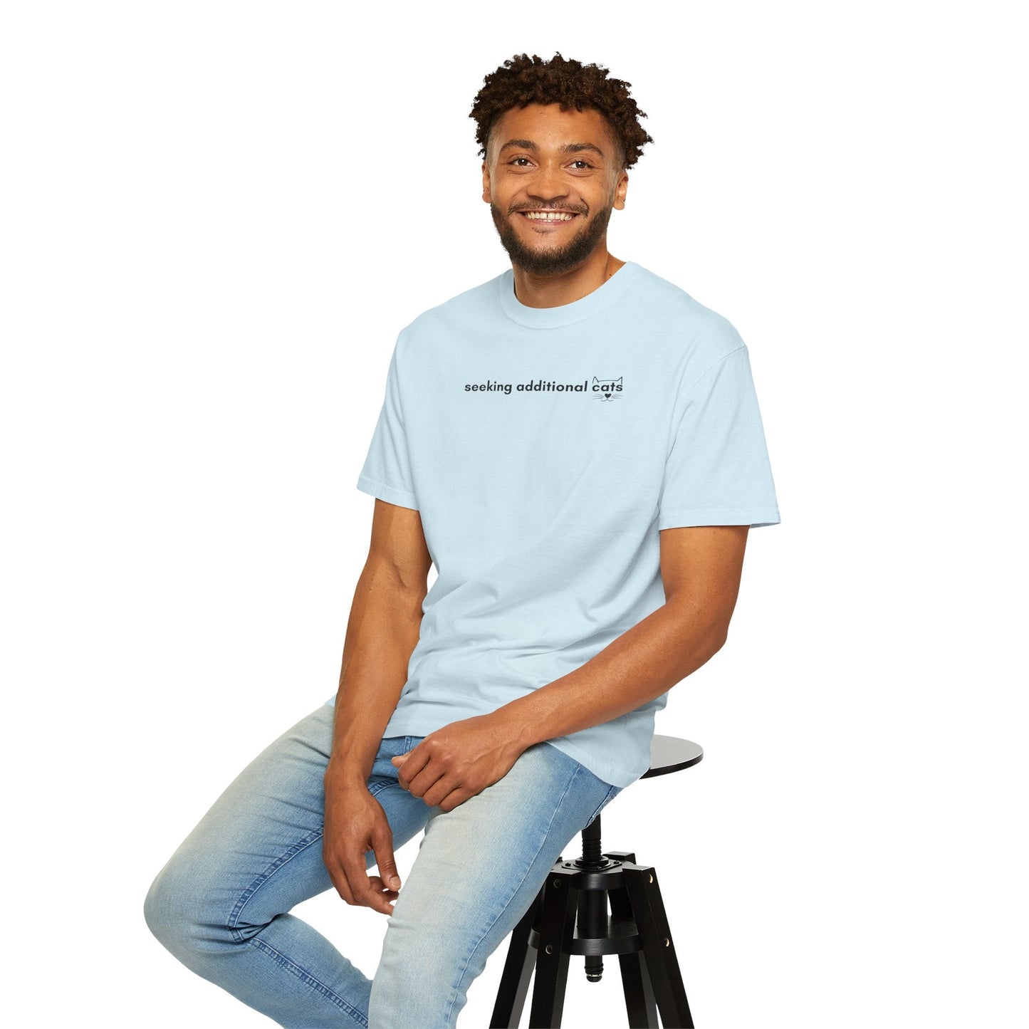Seeking Additional Cats T-Shirt | Cat Lover Minimal Tee
