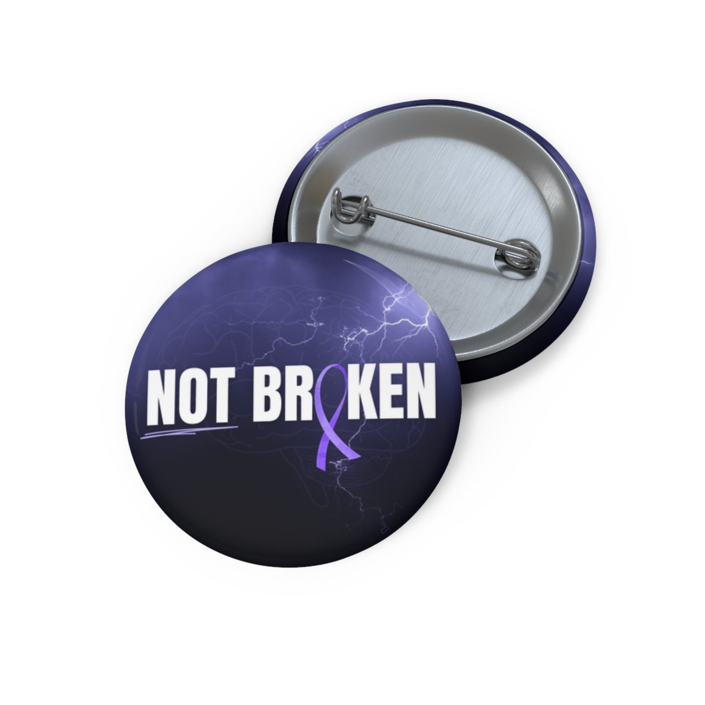 NOT BROKEN Pinback Button