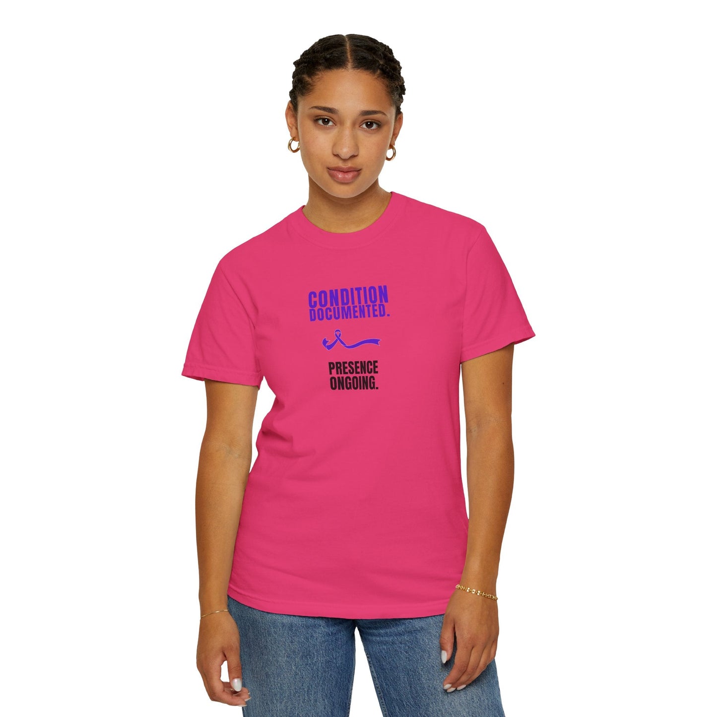 Condition Documented. Presence Ongoing. – Epilepsy Awareness T-Shirt