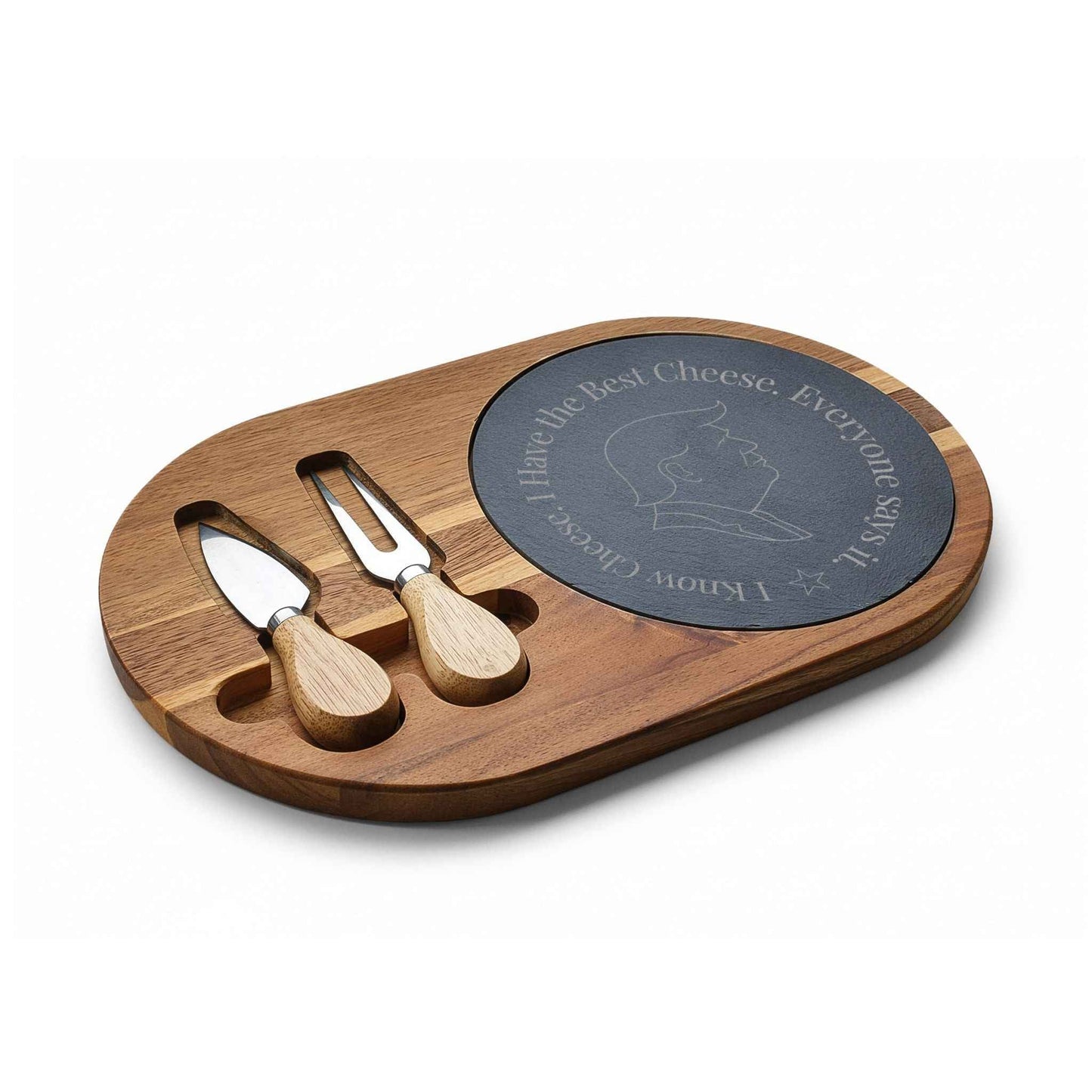 I Know Cheese Charcuterie Board – Funny Engraved Board