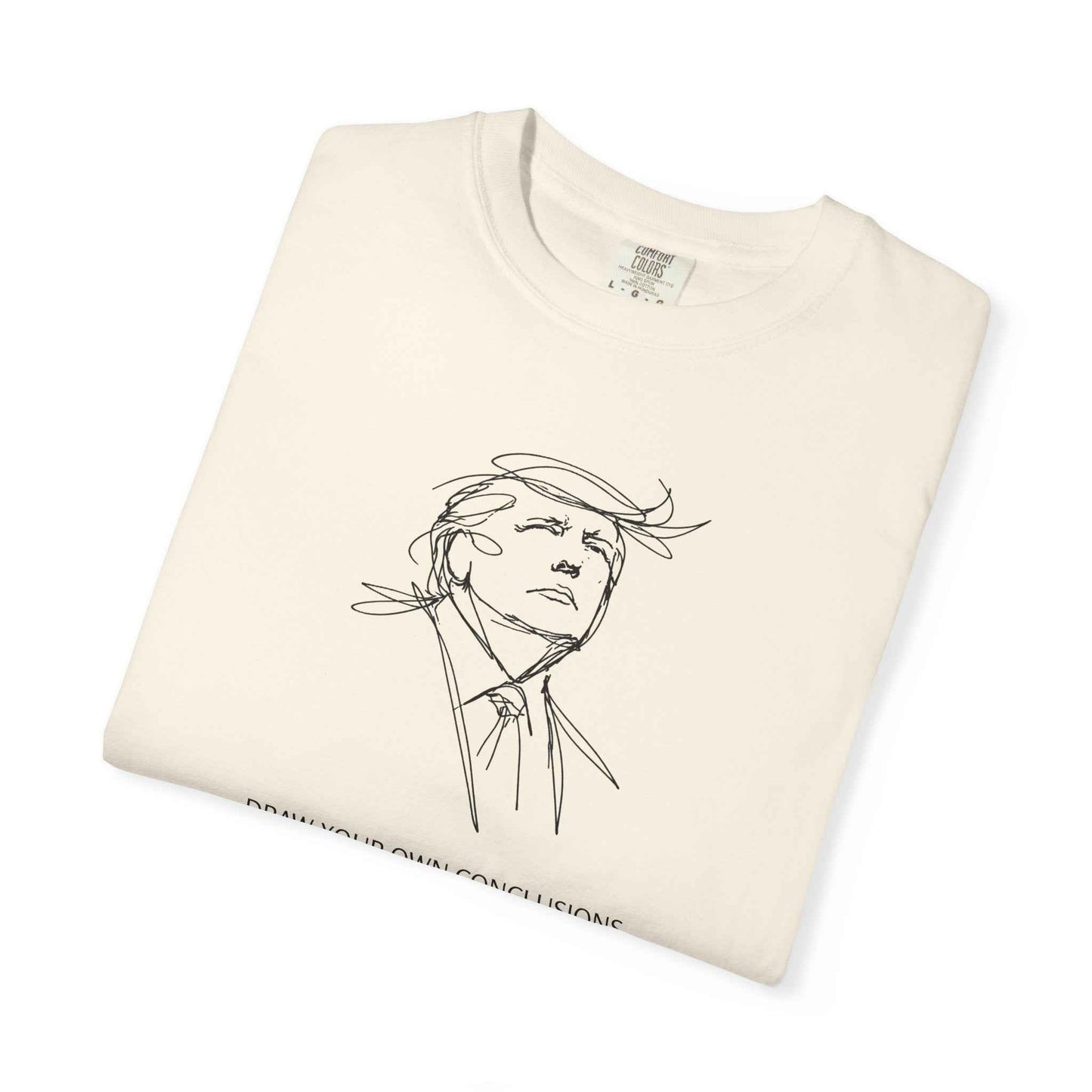 Draw Your Own Conclusions Unisex Graphic Tee – Minimal Line Art Statement Shirt