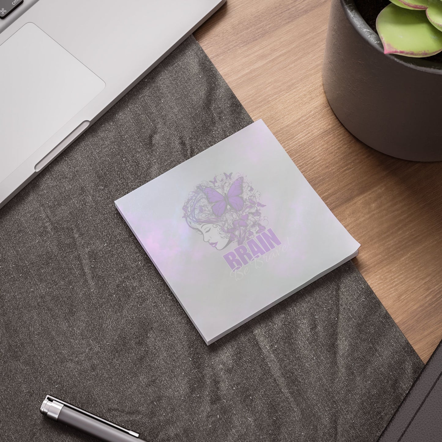 Brain, Be Brave — Epilepsy Awareness Sticky Notes