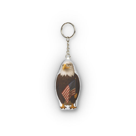 Still Standing Eagle Plush Keychain