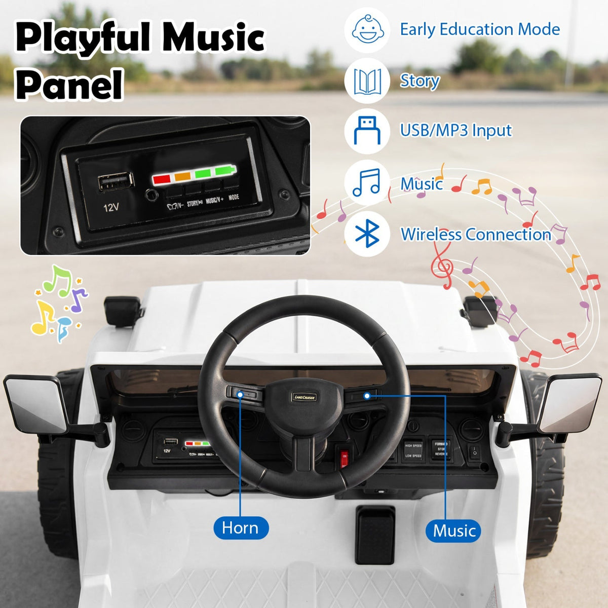 12V Electric Ride On Truck with Dump Bed and Remote Control