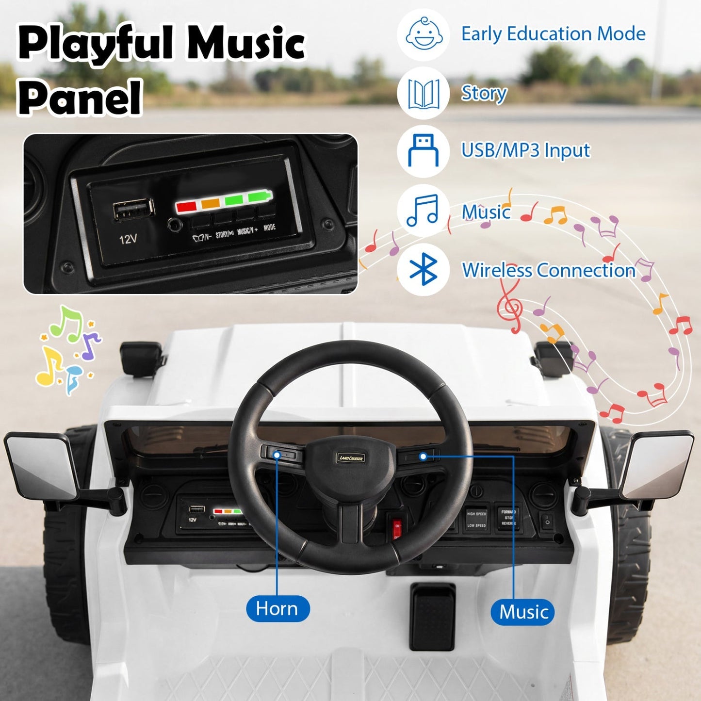 12V Electric Ride On Truck with Dump Bed and Remote Control