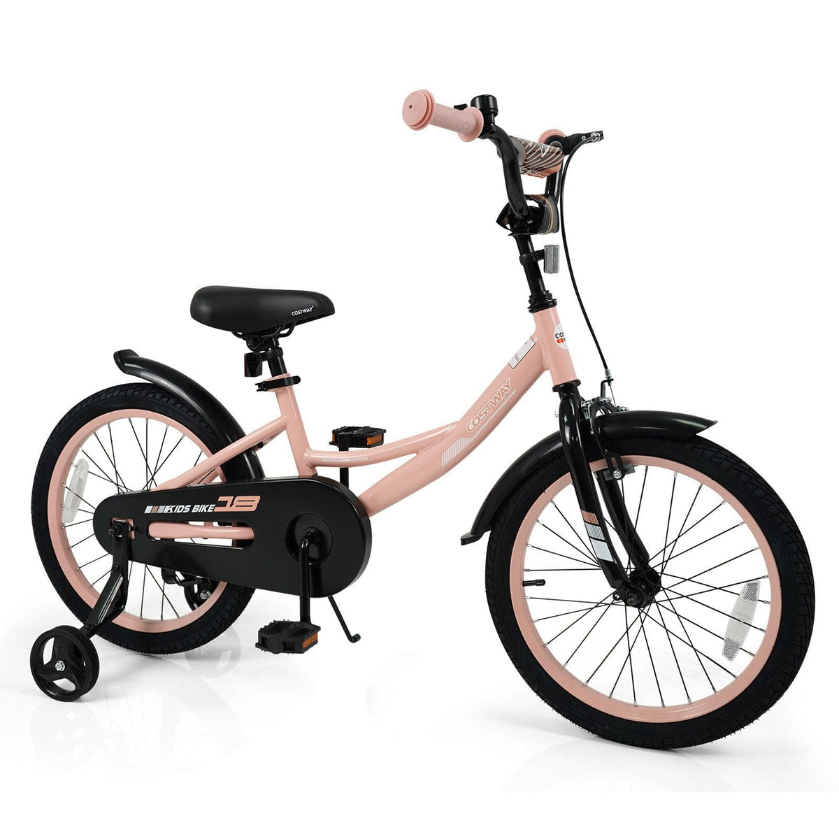 Kids Bike 12-18 Inch with Training Wheels - Pink