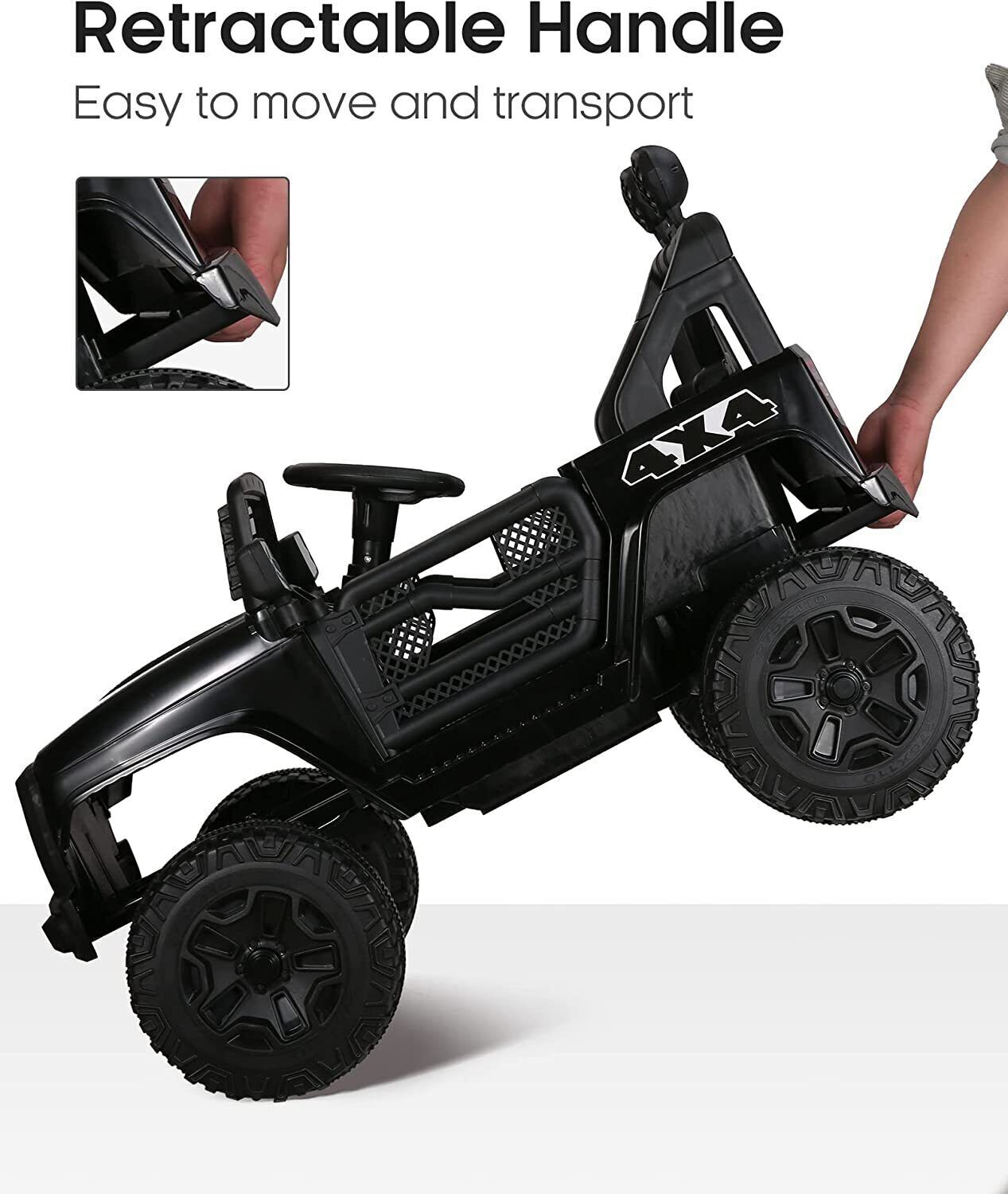 Electric Kids Ride On Car Power Wheels Jeep 2 Seater with 12V 7Ah Battery for Safe and Fun Playtime