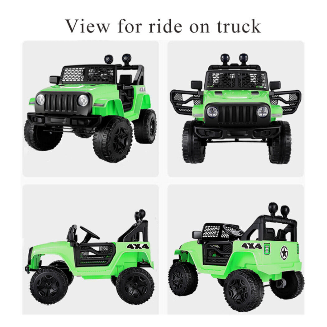 12V 7Ah Electric Kids Ride On Car Power Wheels Jeep - 2 Seater, Safe and Reliable