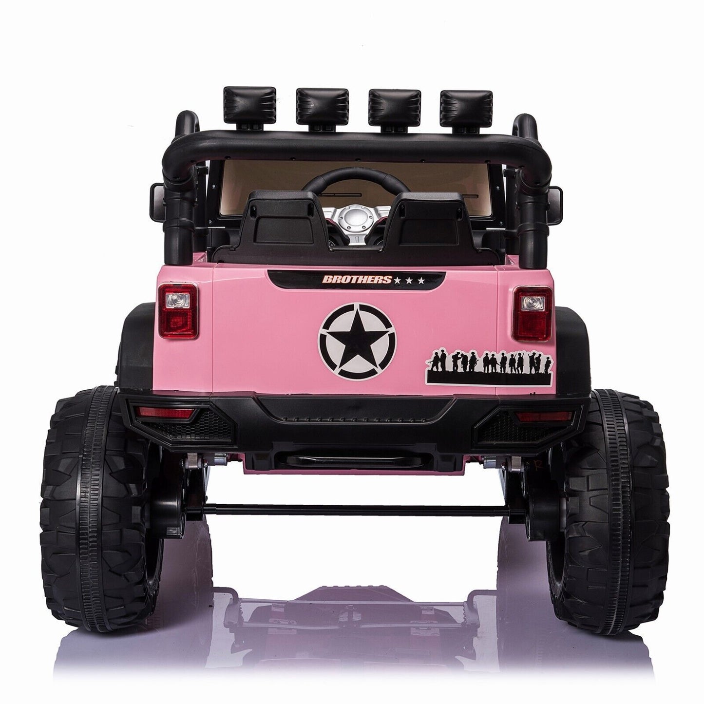 12V Electric Ride On Jeep Toy Car with USB, Bluetooth, and Remote Control for Kids