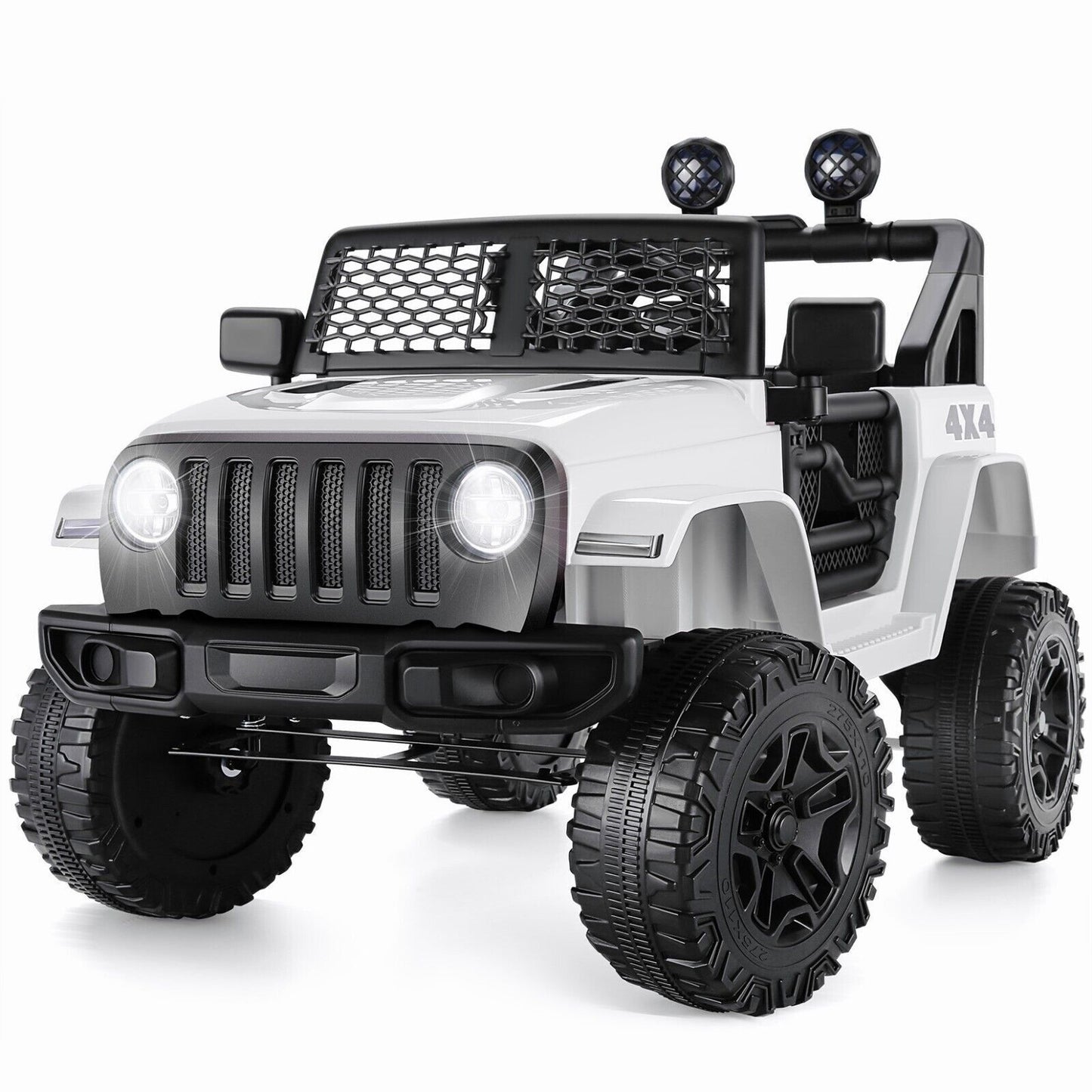 12V Electric Ride On Jeep Toy Car with USB, Bluetooth, and Remote Control for Kids