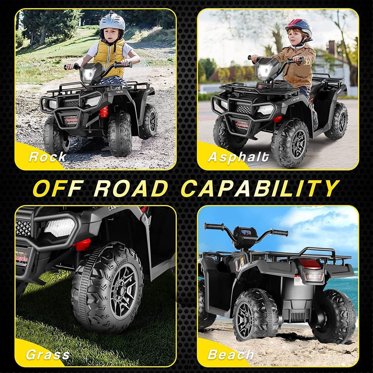 12V Electric Vehicle with Dual Speed and Treaded Tires for an Exciting Ride