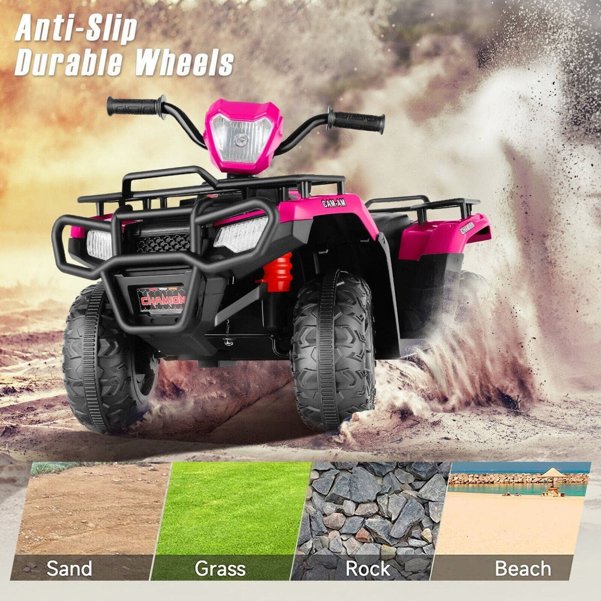 12V Electric Vehicle with Dual Speed and Treaded Tires for an Exciting Ride