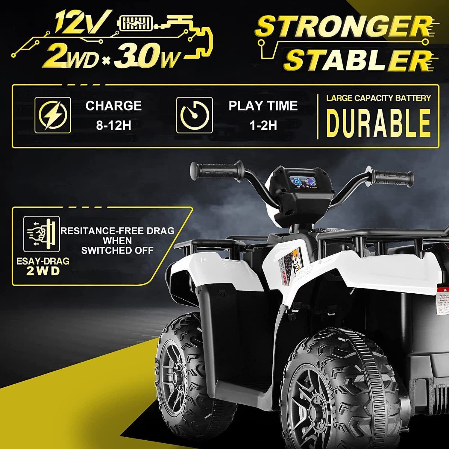 12V Electric Vehicle with Dual Speed and Treaded Tires for an Exciting Ride