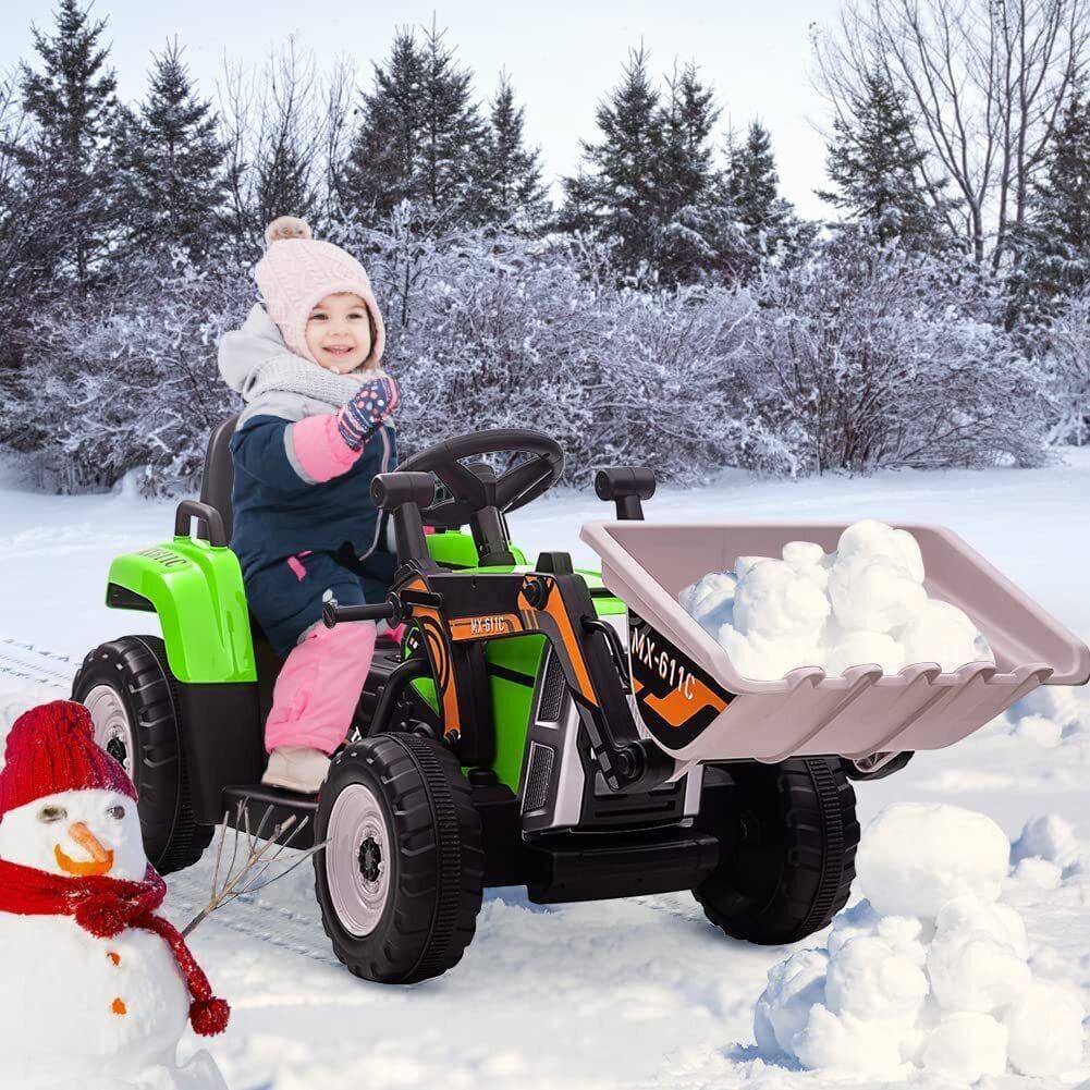 12V Excavator Ride-On Car with Remote Control and EVA Tires for Toddlers
