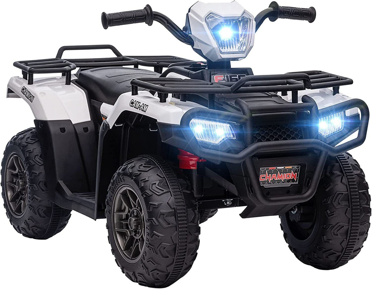 Electric Kids Ride On ATV 4-Wheeler Quad with Music, LED Lights, and USB for Ages 3-8