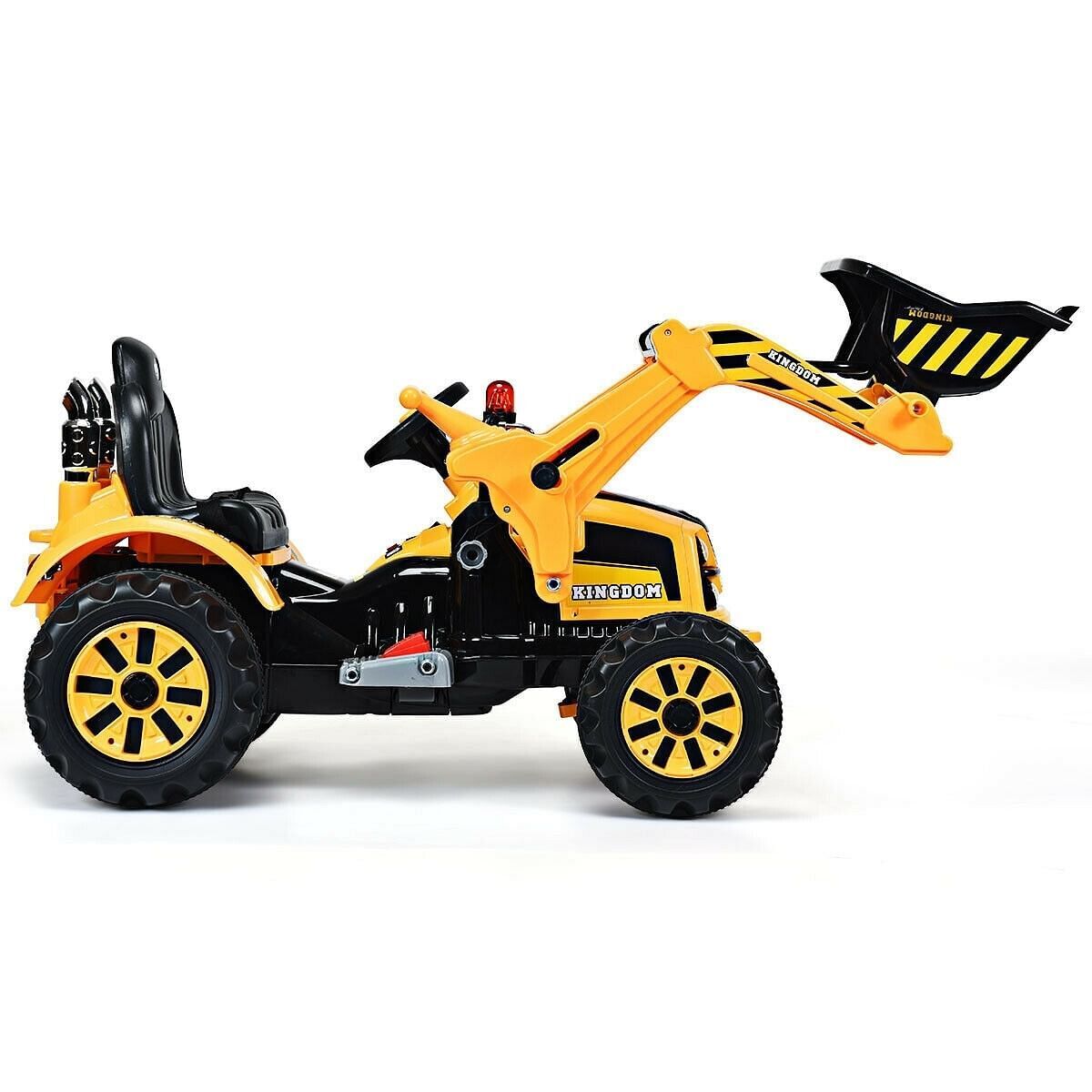 12V Yellow Kids Ride-On Dumper Truck with Battery Power