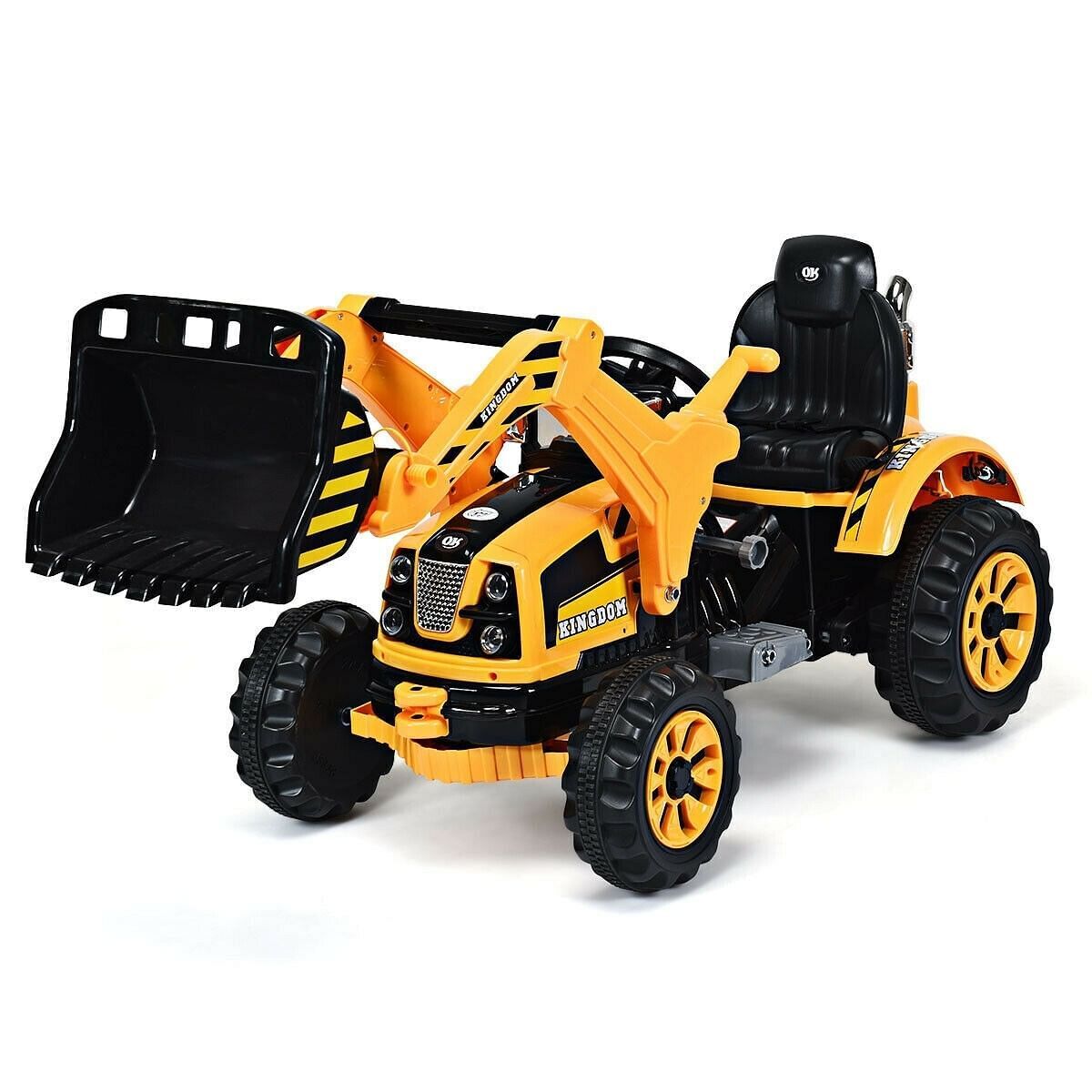12V Yellow Kids Ride-On Dumper Truck with Battery Power