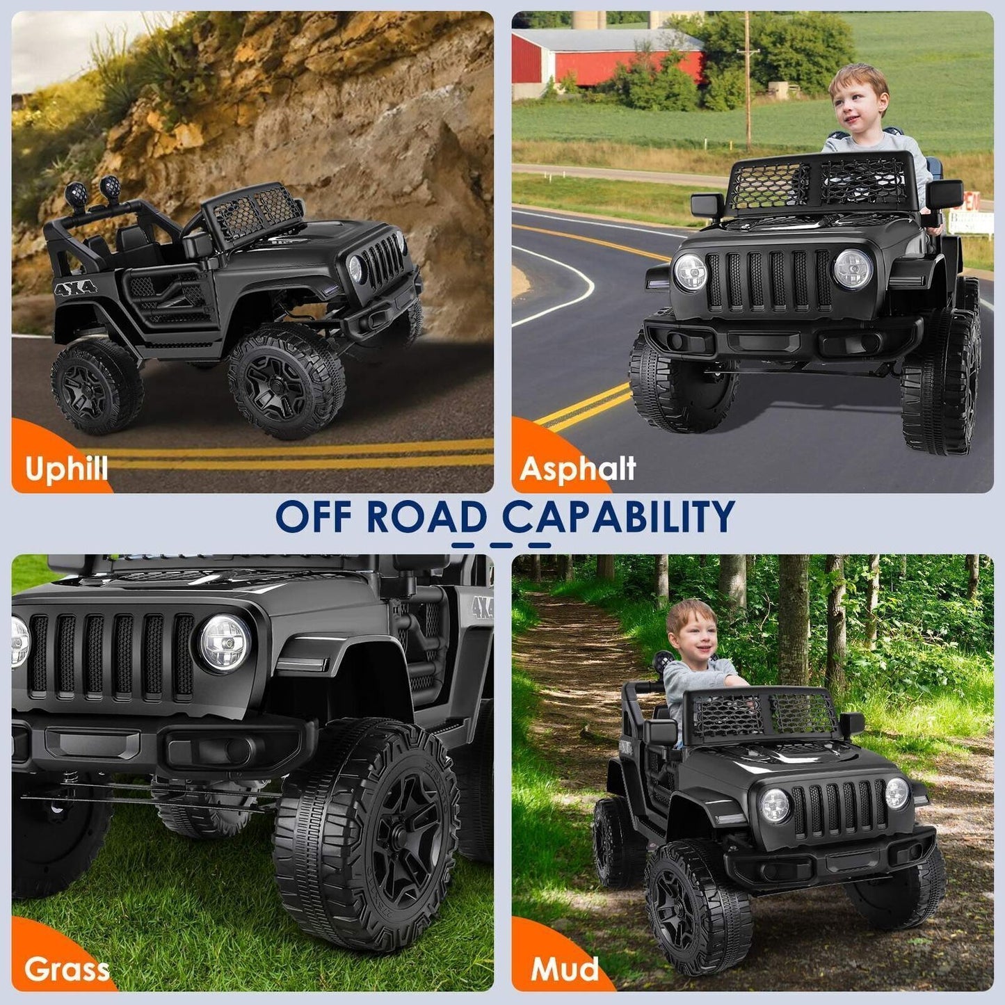 12V/24V Jeep Music Fashion Electric Kids Ride On Car with Remote Control