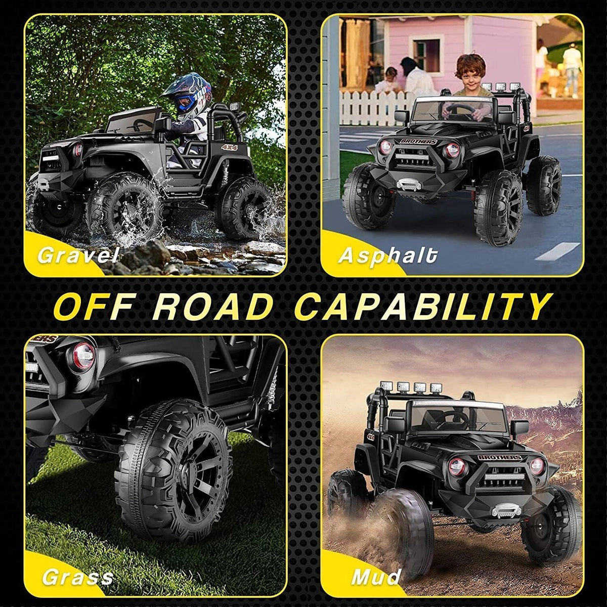 12V/24V Jeep Music Fashion Electric Kids Ride On Car with Remote Control