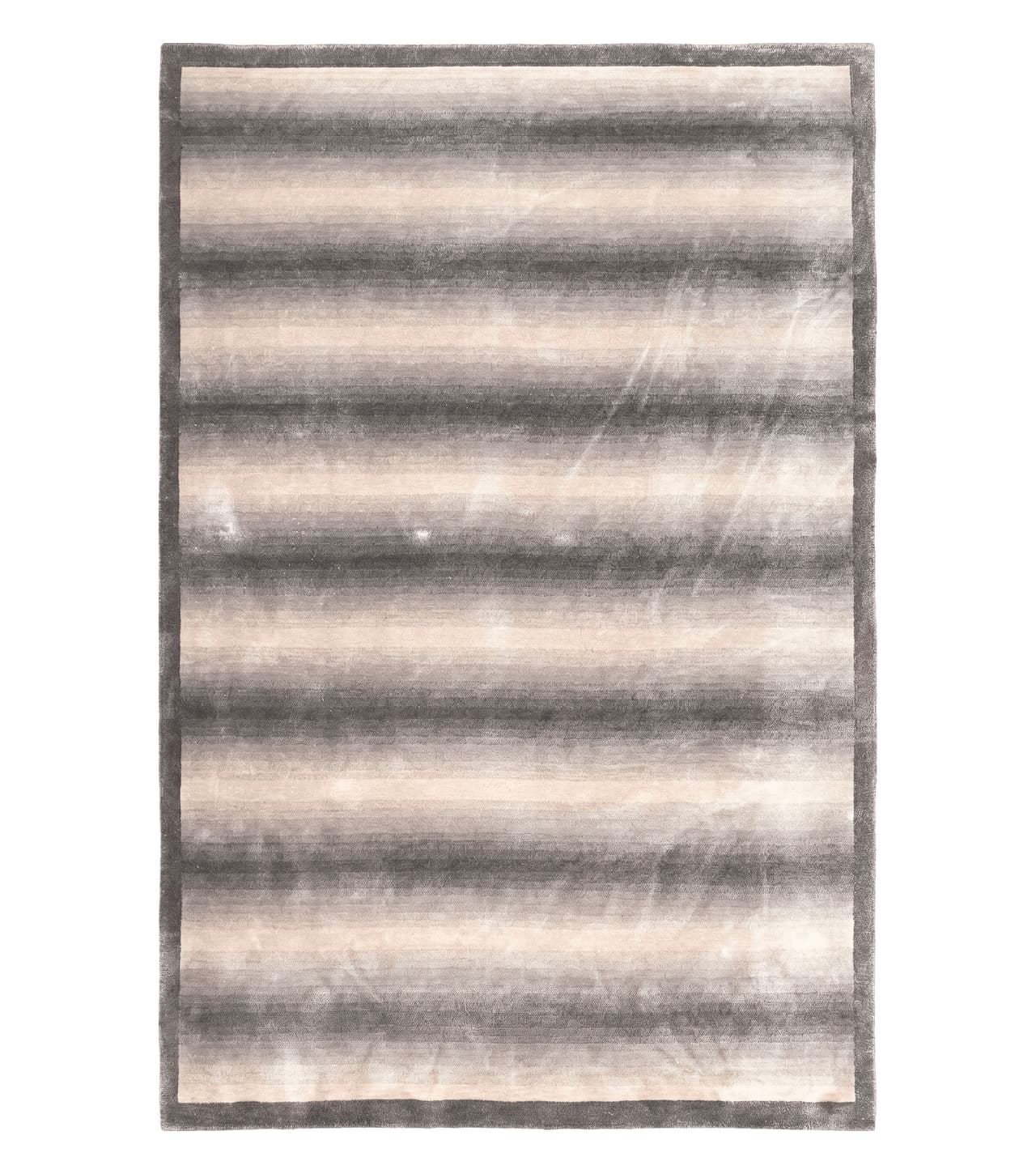 Vintage Safavieh Tibetan Indian Rug 6x9, Nepal Rug, Handmade, Striped Rug, Brown & Beige, 6x9 Oriental Carpet, Wool, Soft