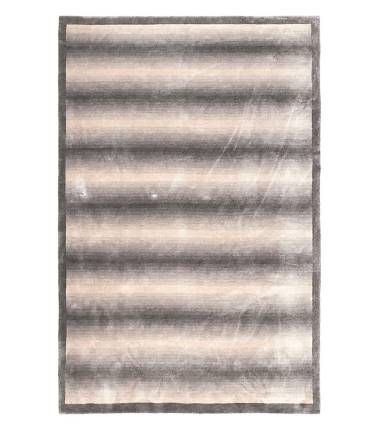 Vintage Safavieh Tibetan Indian Rug 6x9, Nepal Rug, Handmade, Striped Rug, Brown & Beige, 6x9 Oriental Carpet, Wool, Soft