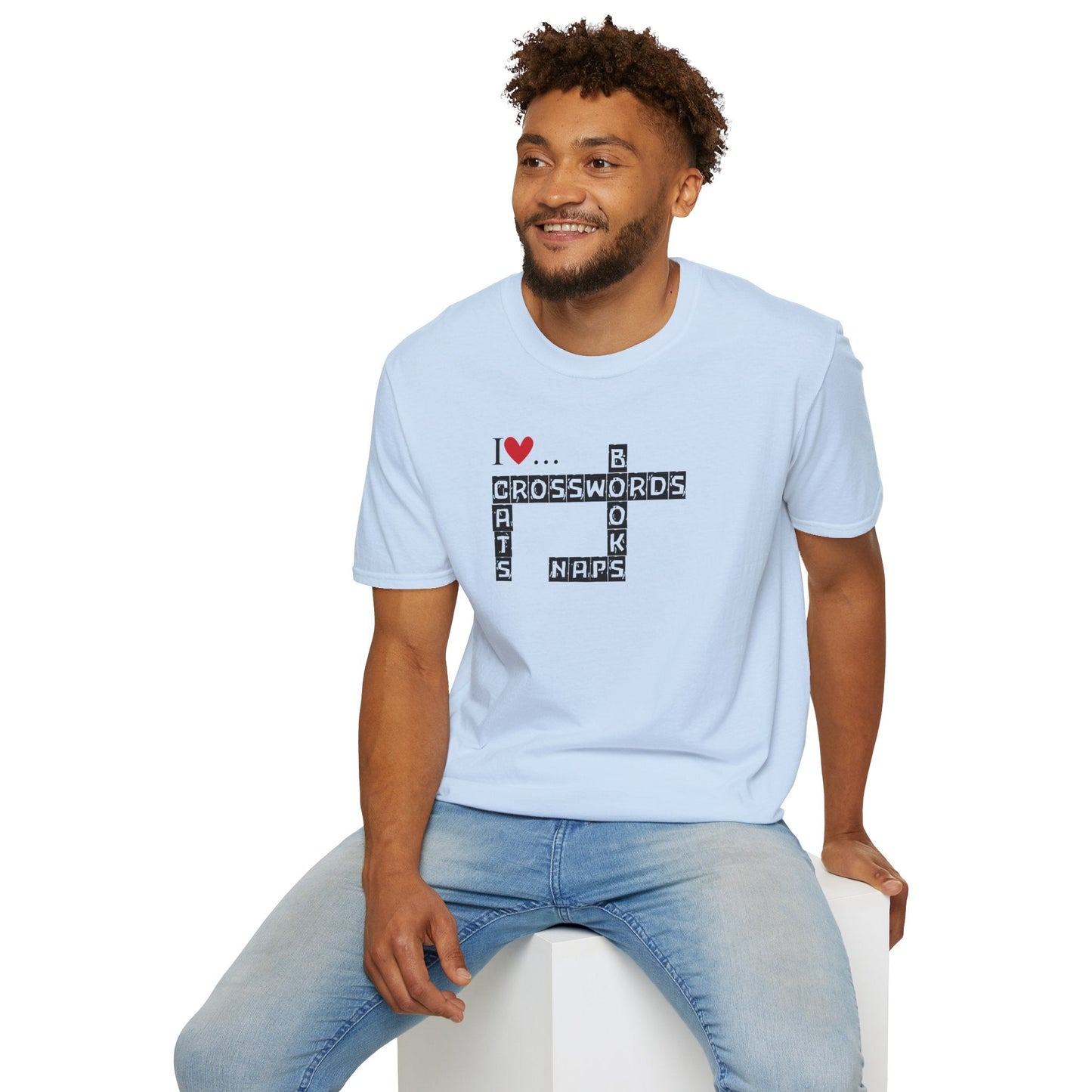 Crosswords and Cats Unisex Softstyle T-Shirt