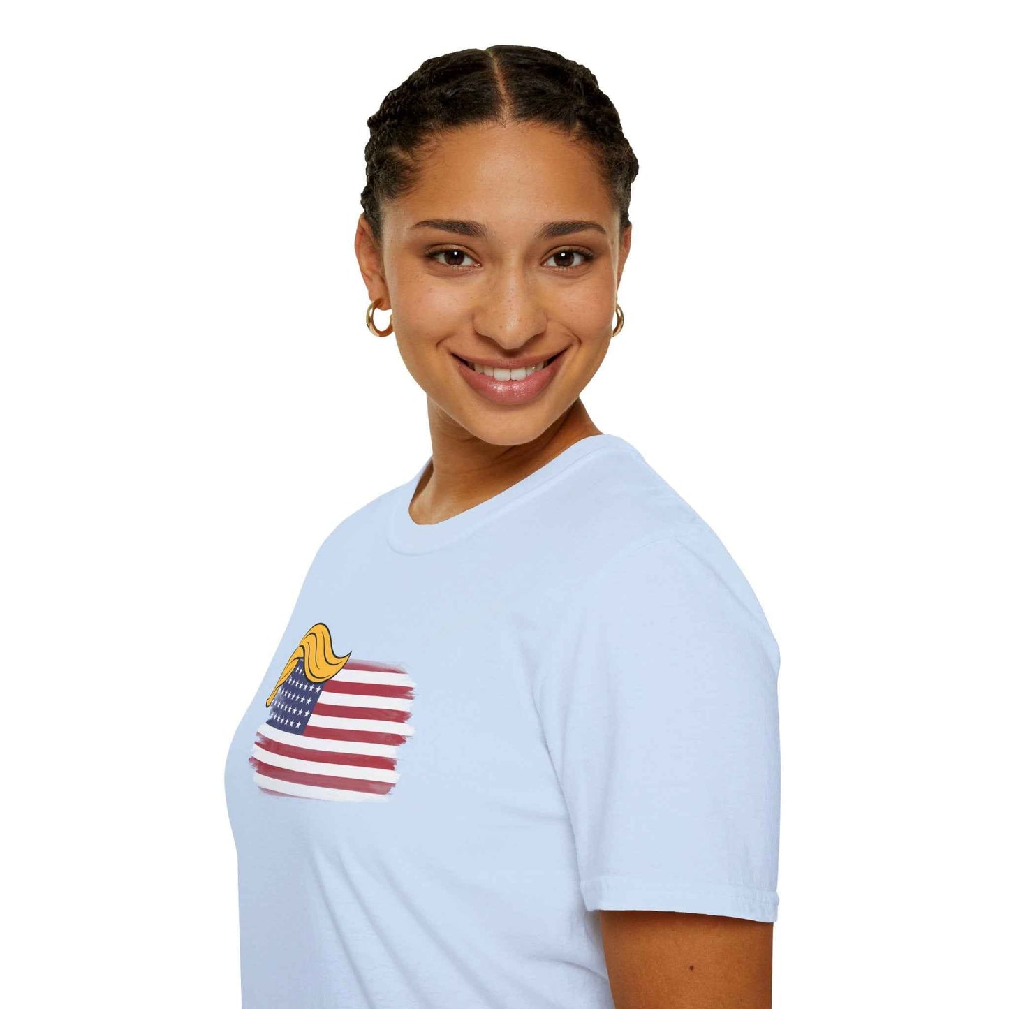 Swoop & Stripes Parody Tee – Unisex Soft Cotton T-Shirt