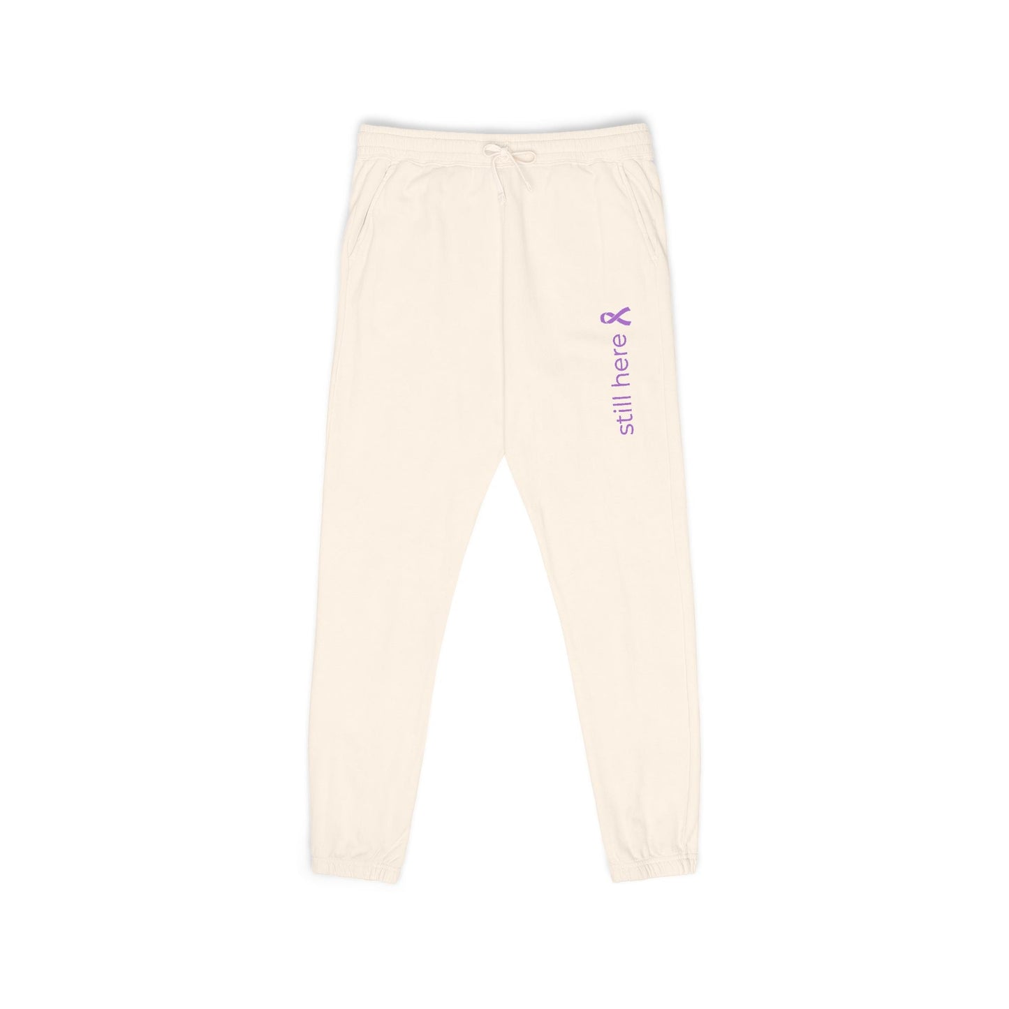 Still Here – Unisex Garment-Dyed Fleece Sweatpants