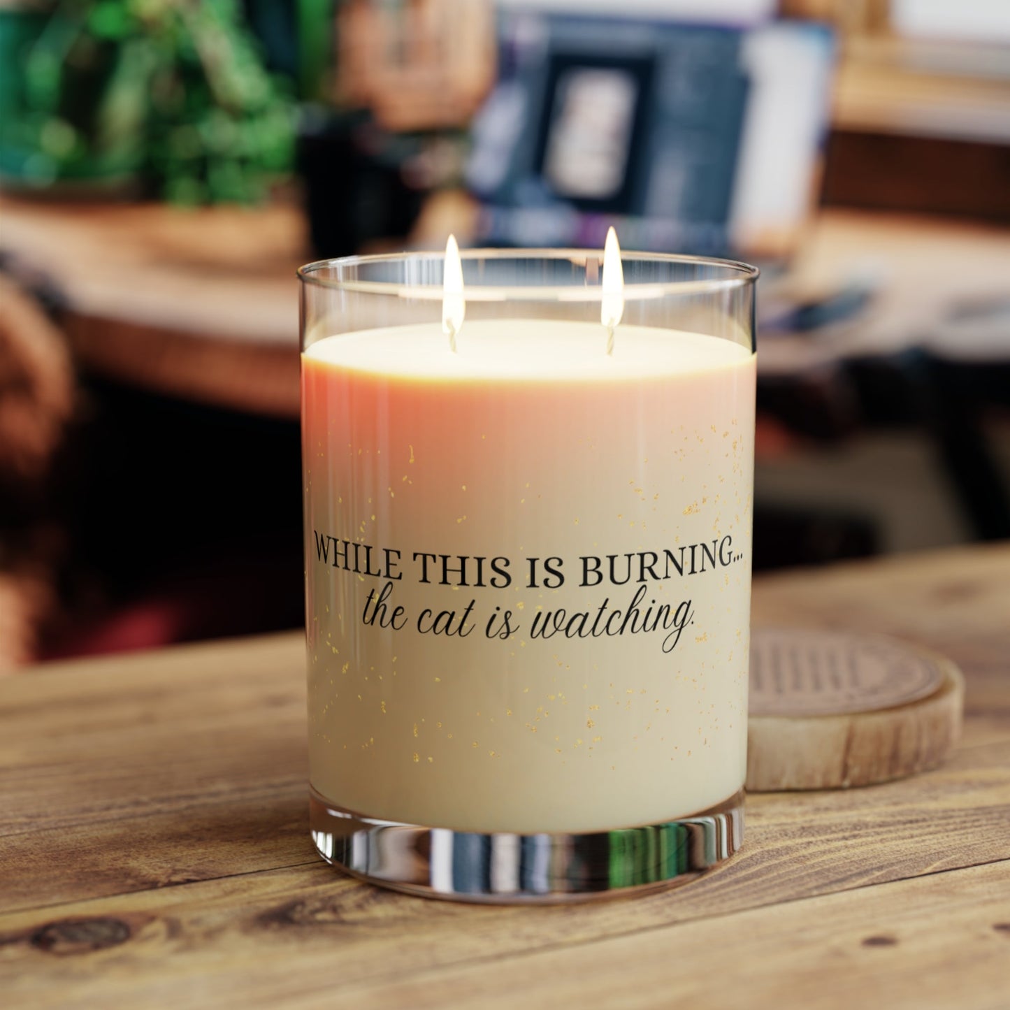 While This Is Burning… The Cat Is Watching – Cat Lover Candle