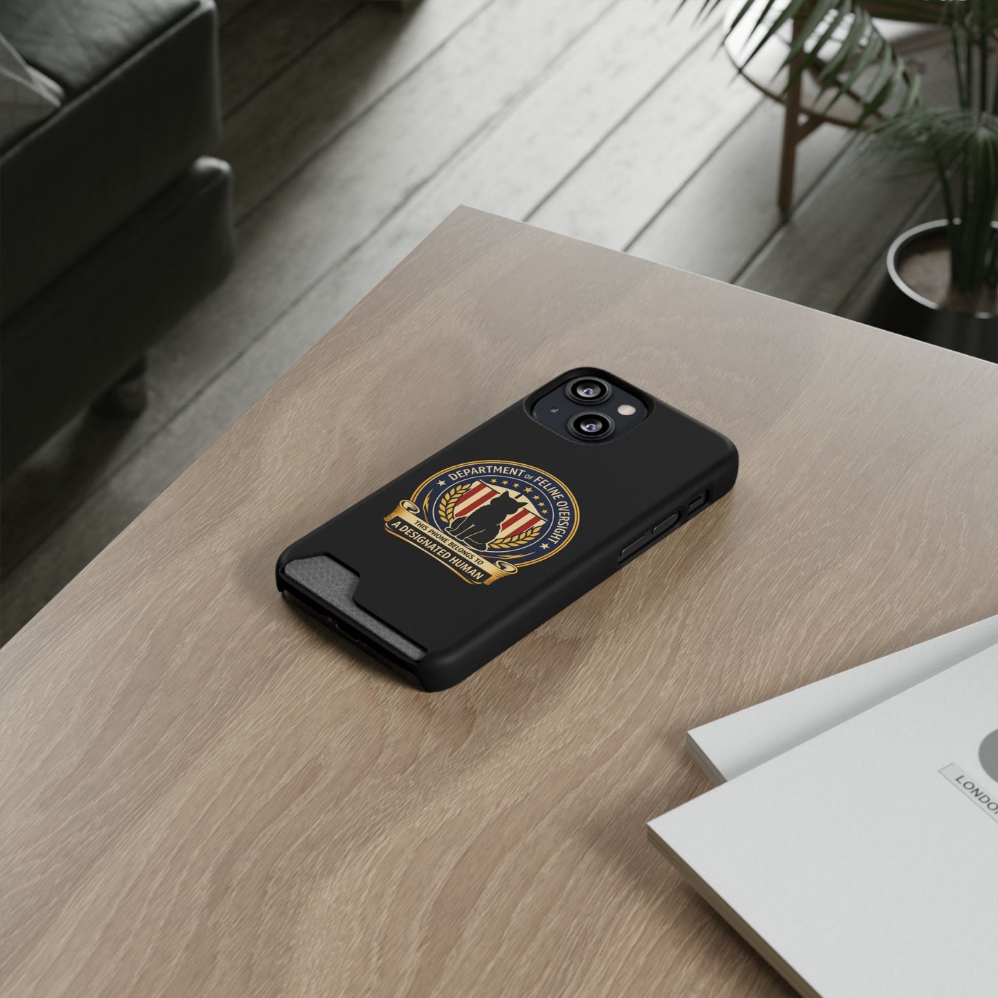 Department of Feline Oversight MagSafe iPhone Case — Designated Human Edition