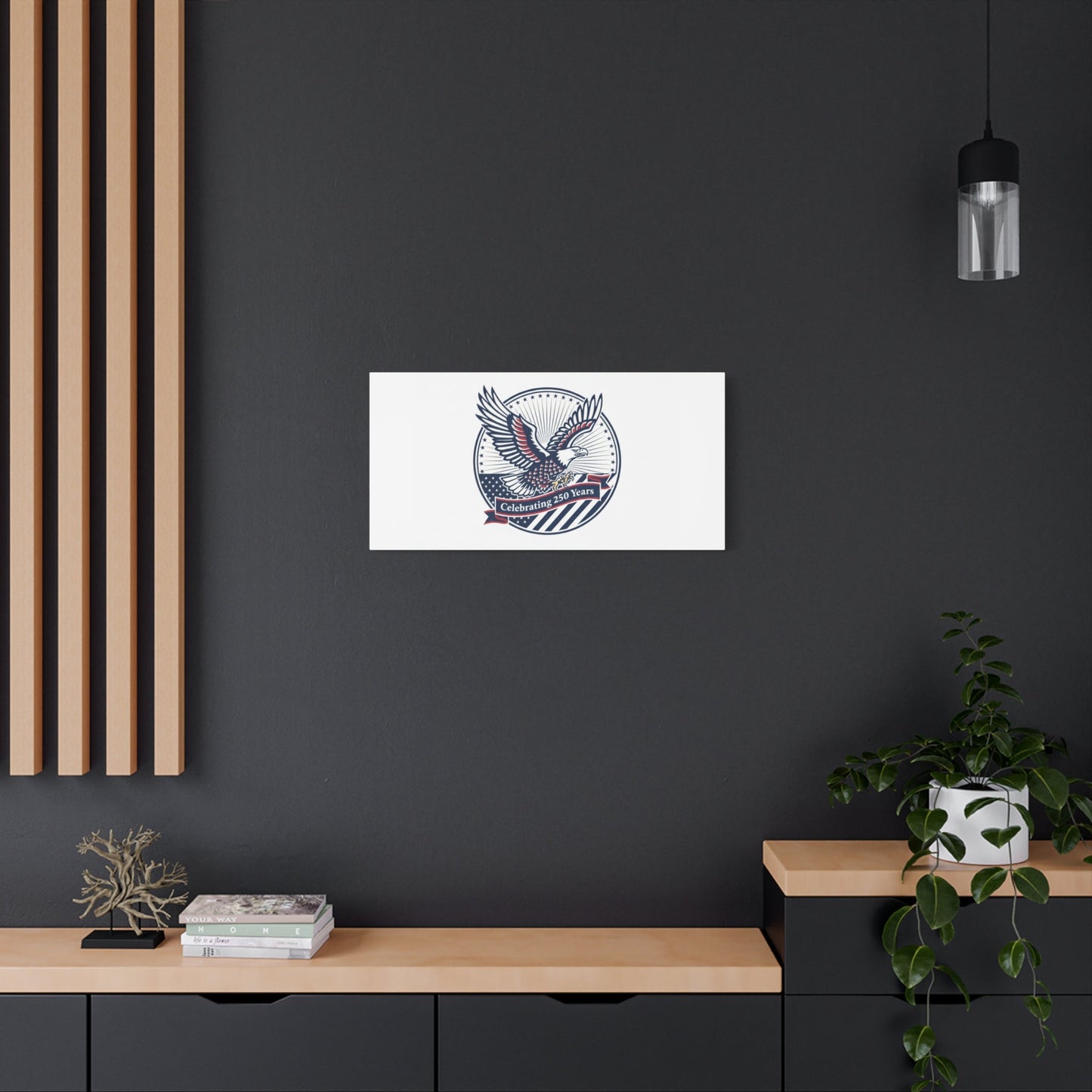 250th Anniversary Eagle Emblem Canvas | Semiquincentennial Americana