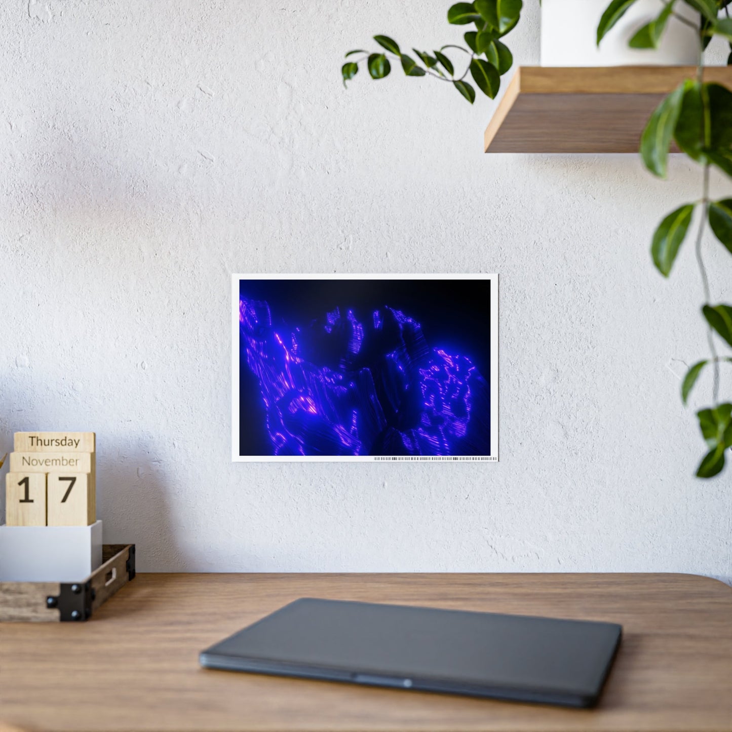 ultraviolet mountain [perspective melt] art print iii