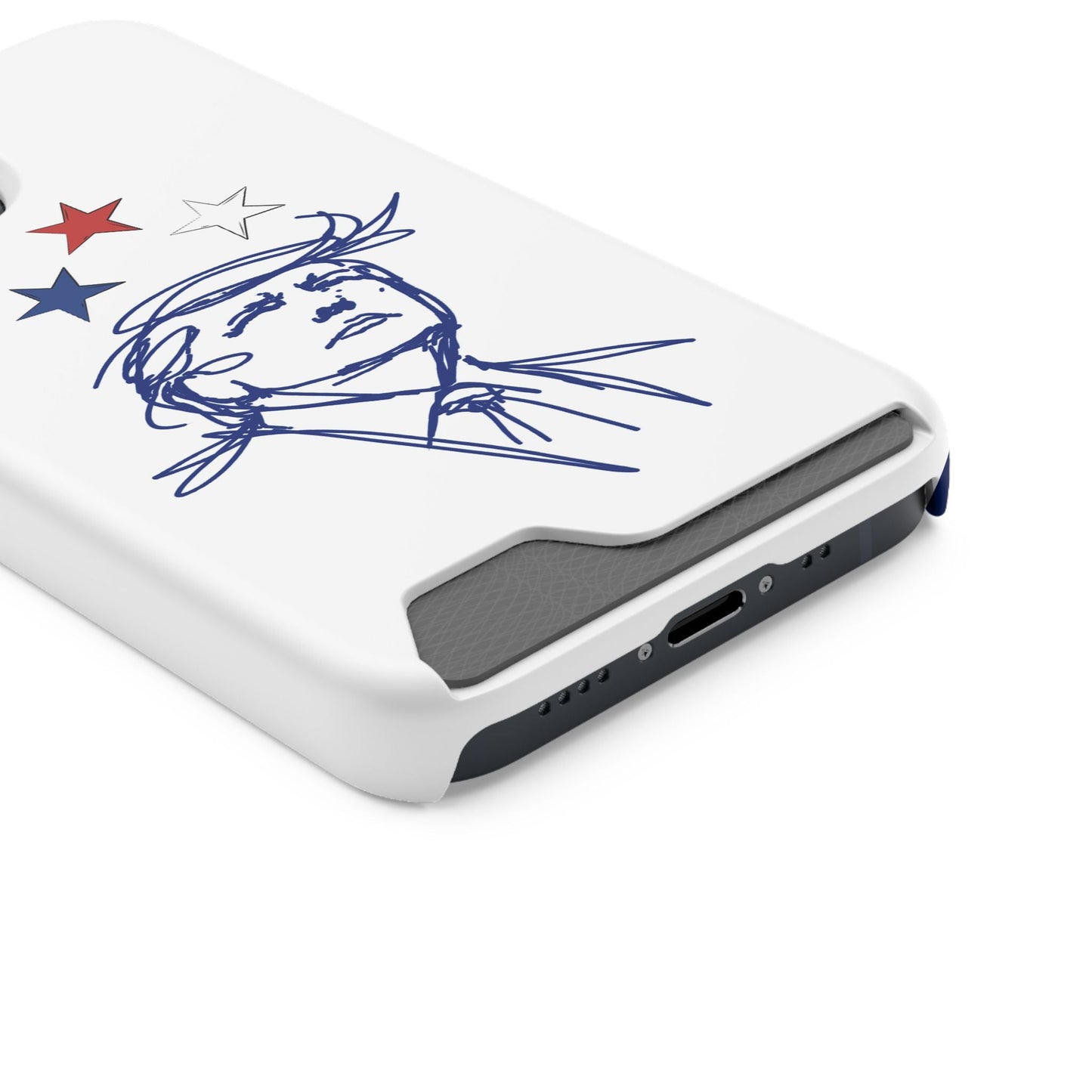 Minimal Line Portrait MagSafe iPhone Case — Say Less Edition