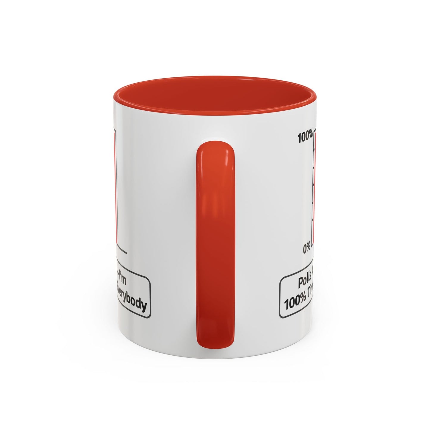 “Polls Are In — I’m 100% Tired of Everybody” Political Parody Mug