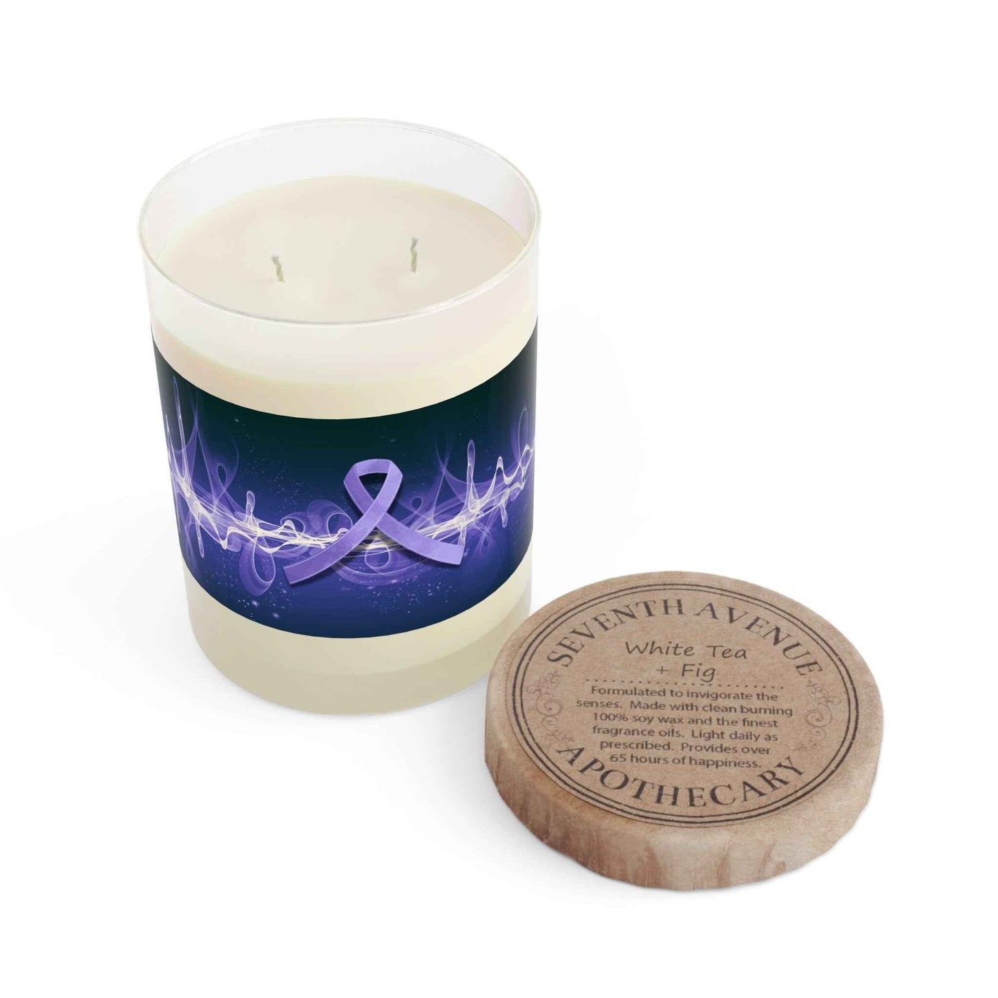 Brain Waves of Strength – Epilepsy Awareness Candle