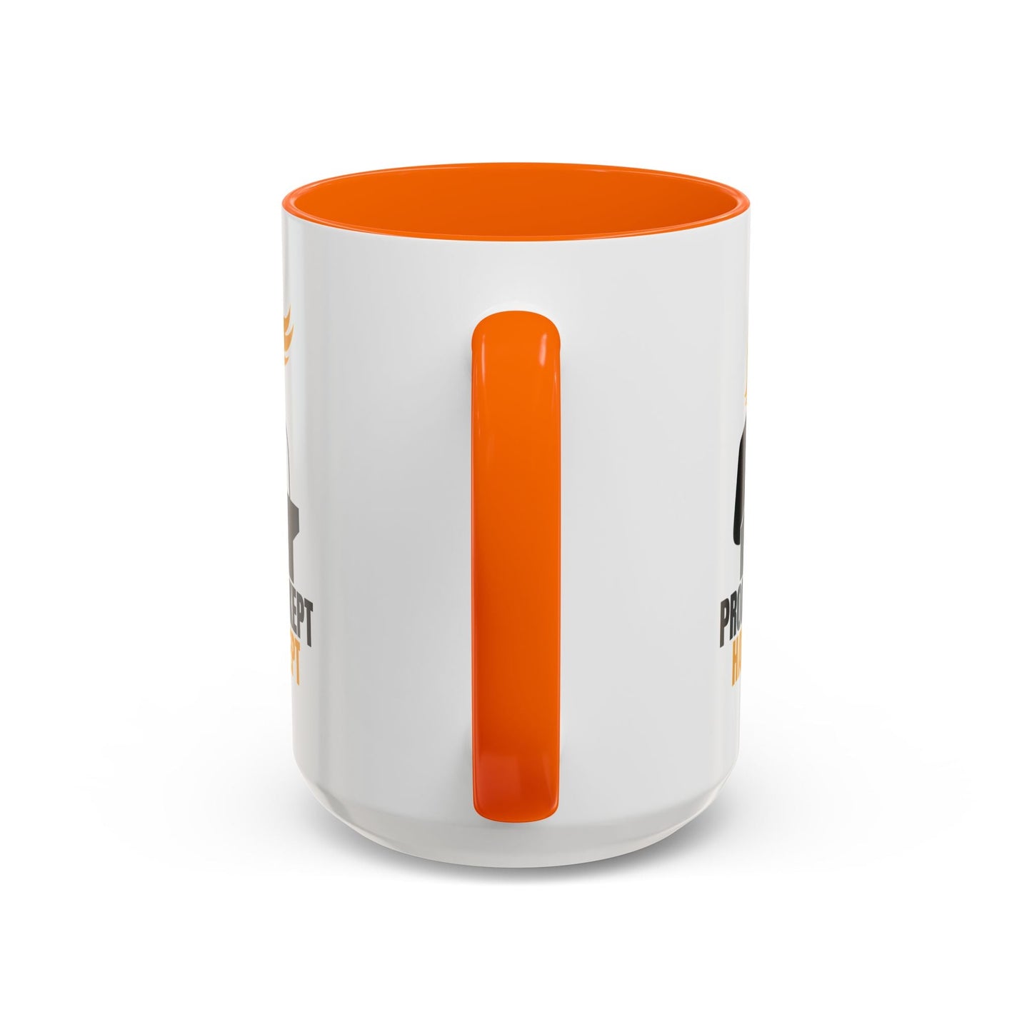 Promises Kept, Hair Swept — Two-Tone Coffee Mug (Political Parody)