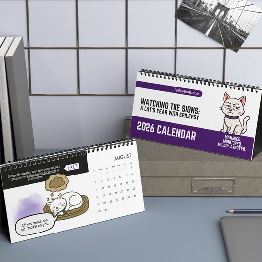 Watching the Signs: A Cat’s Year With Epilepsy Desktop Calendar (Epileptic AL)