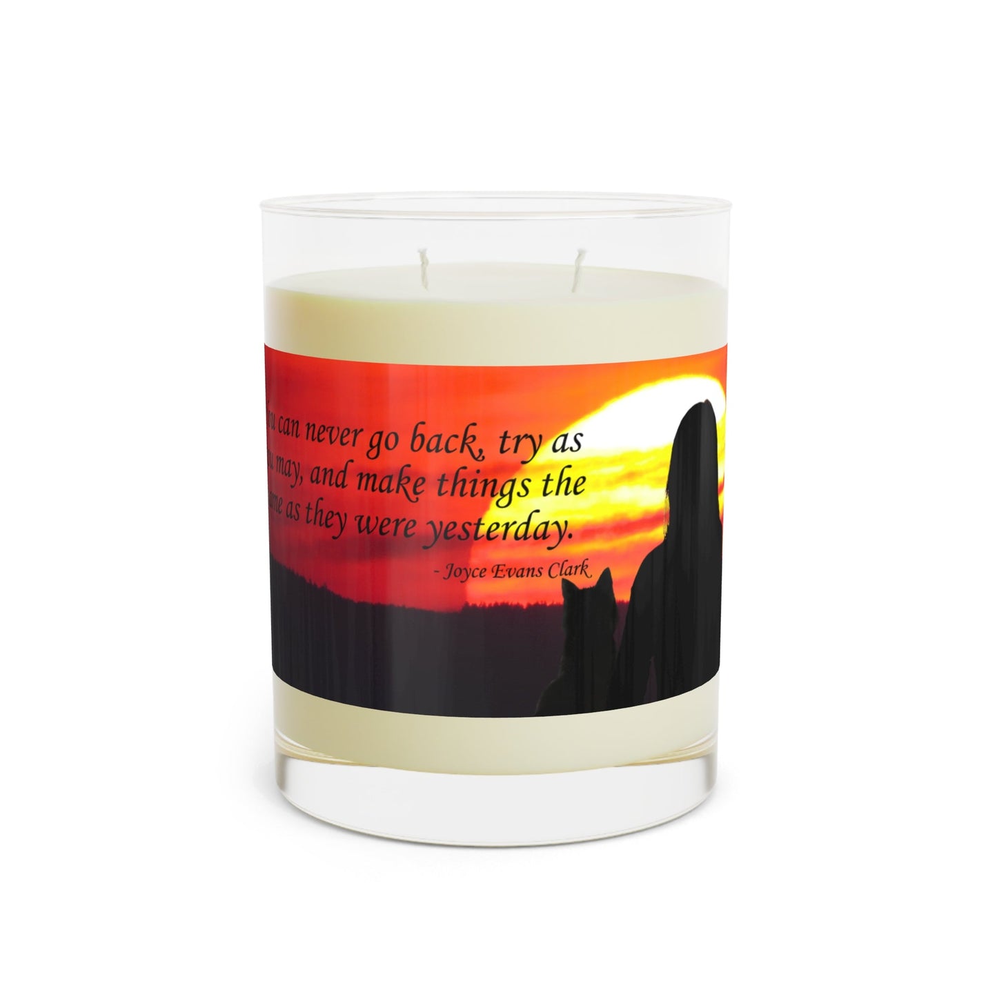 You Can’t Go Back Candle | Reflective Quote Soy Candle
