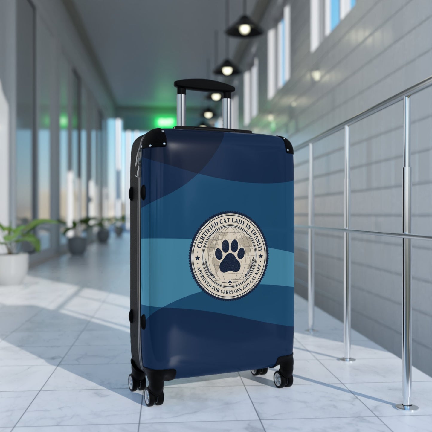 Certified Cat Lady in Transit – Hard-Shell Suitcase