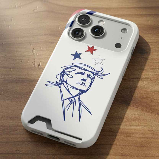 Minimal Line Portrait Samsung Case — Say Less Edition
