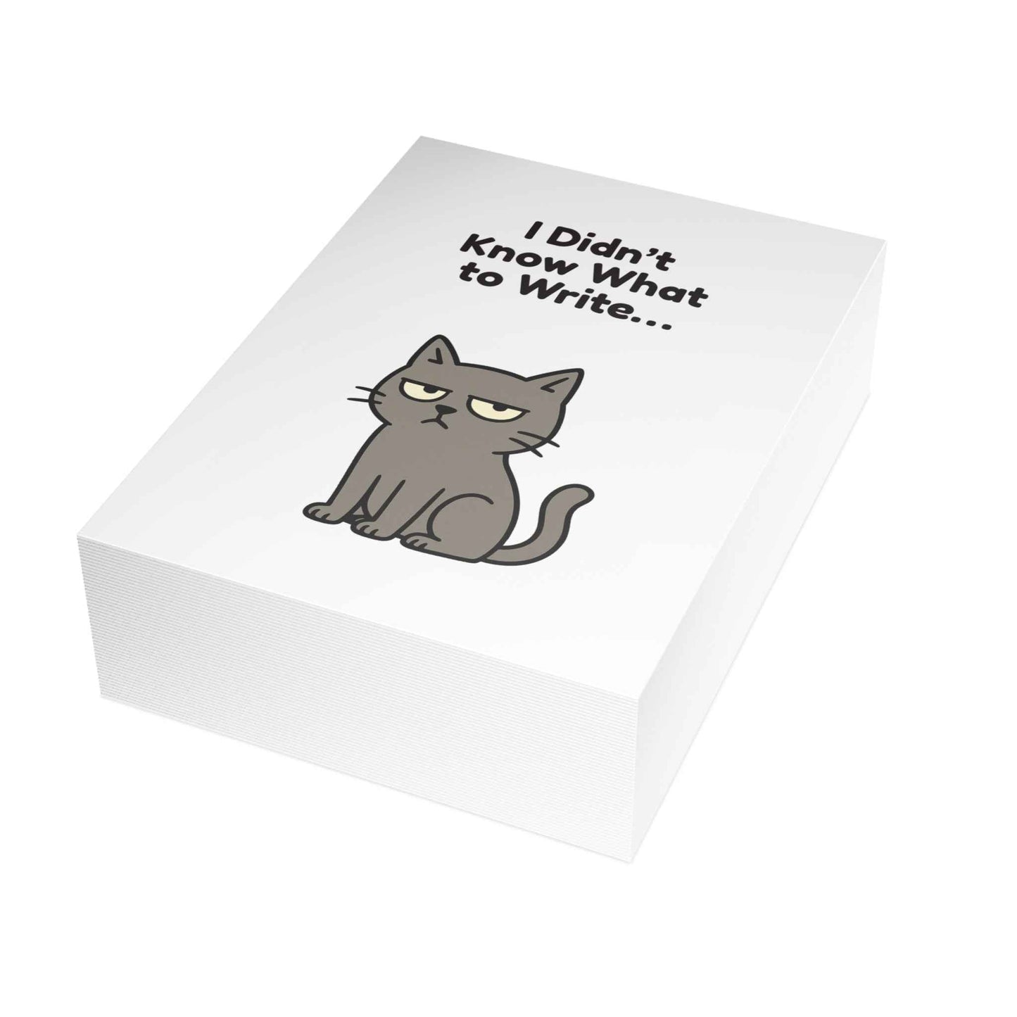 Funny Cat Keyboard Greeting Card – 10, 30, 50 pc. sets