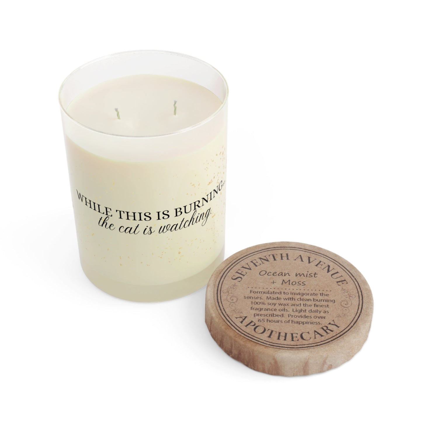 While This Is Burning… The Cat Is Watching – Cat Lover Candle