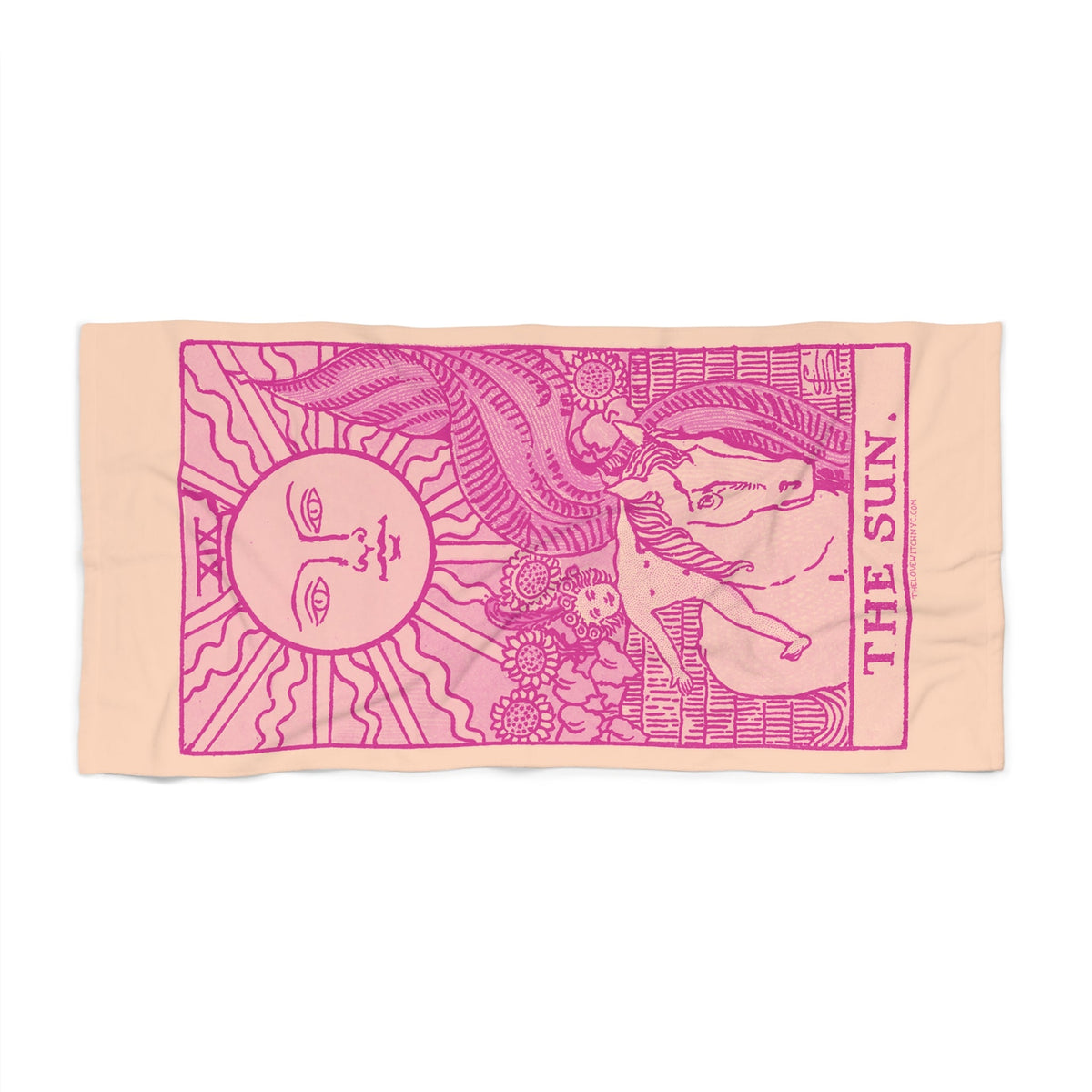 The Sun Tarot Beach Towel | Witchy Tarot Towel by The Love Witch