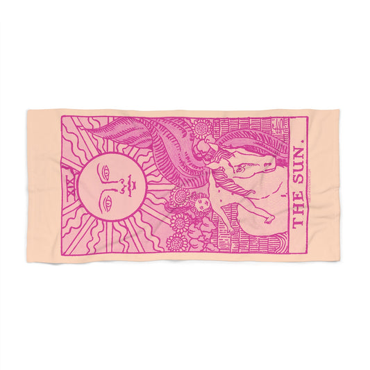 The Sun Tarot Beach Towel | Witchy Tarot Towel by The Love Witch