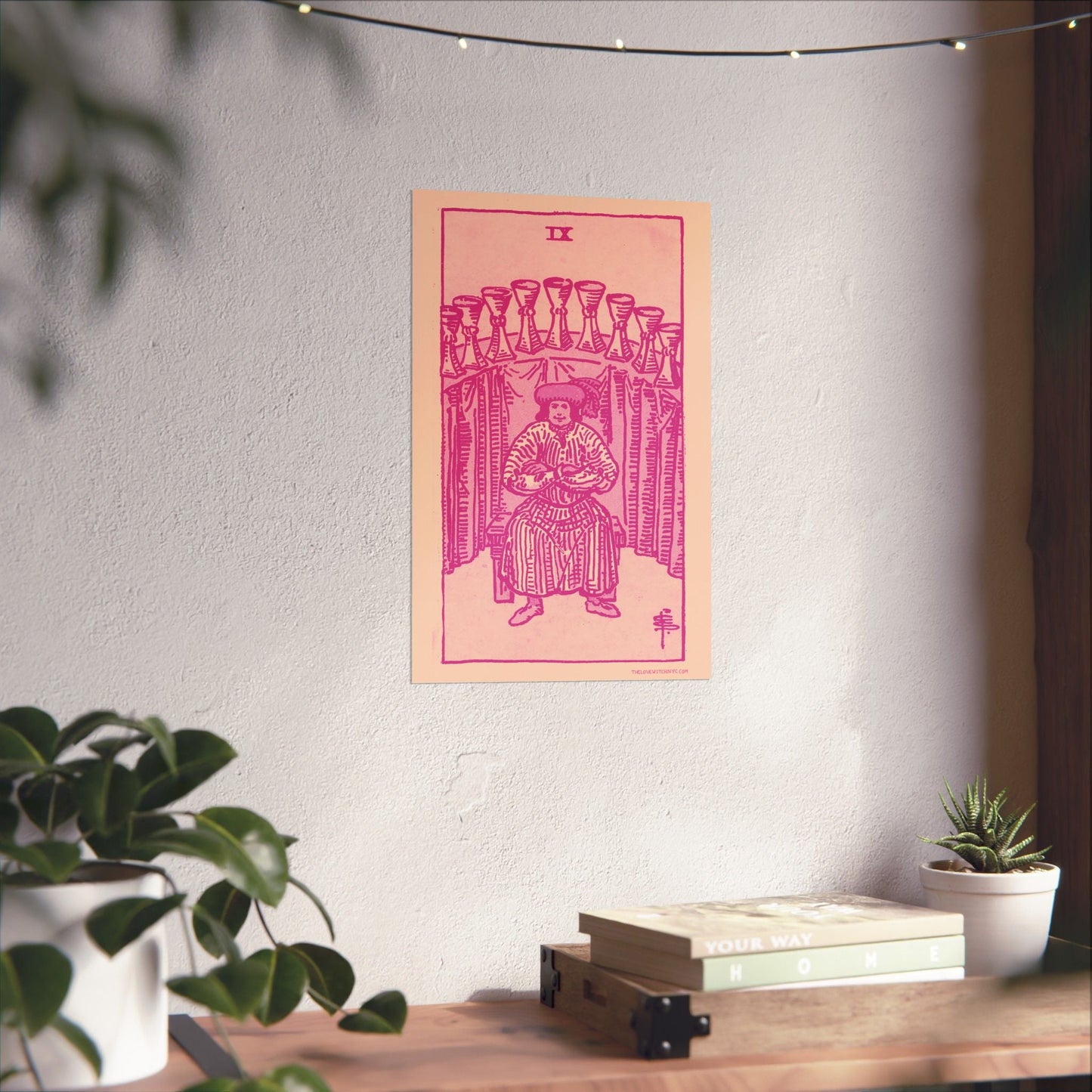 Nine of Cups Tarot Card Poster by The Love Witch