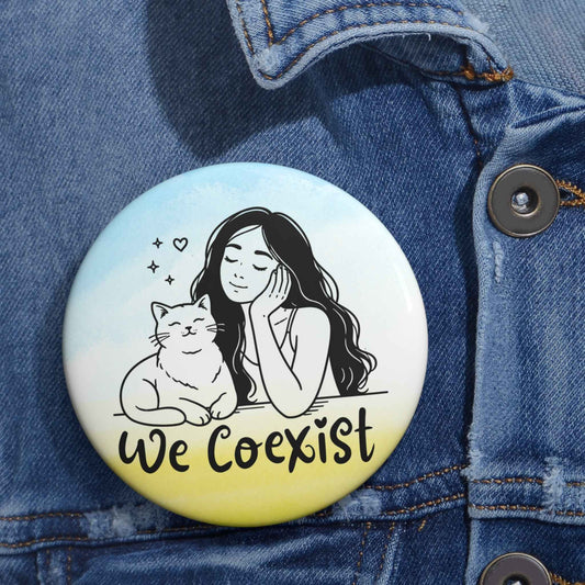 We Coexist Pinback Button