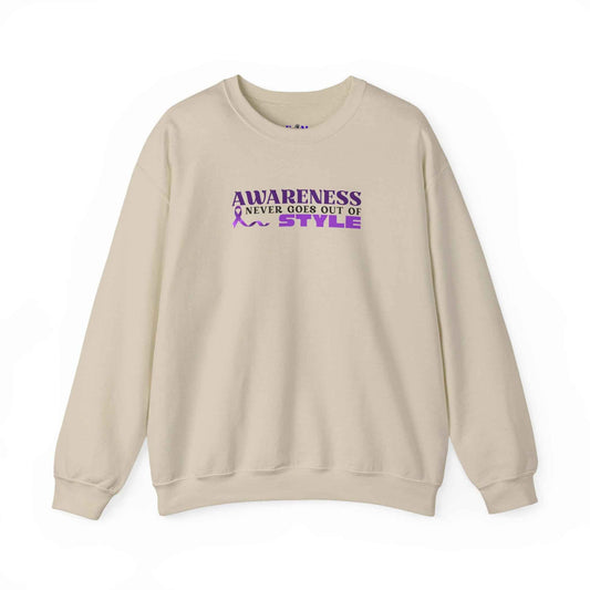 “Awareness Never Goes Out of Style” Embroidered Sweatshirt