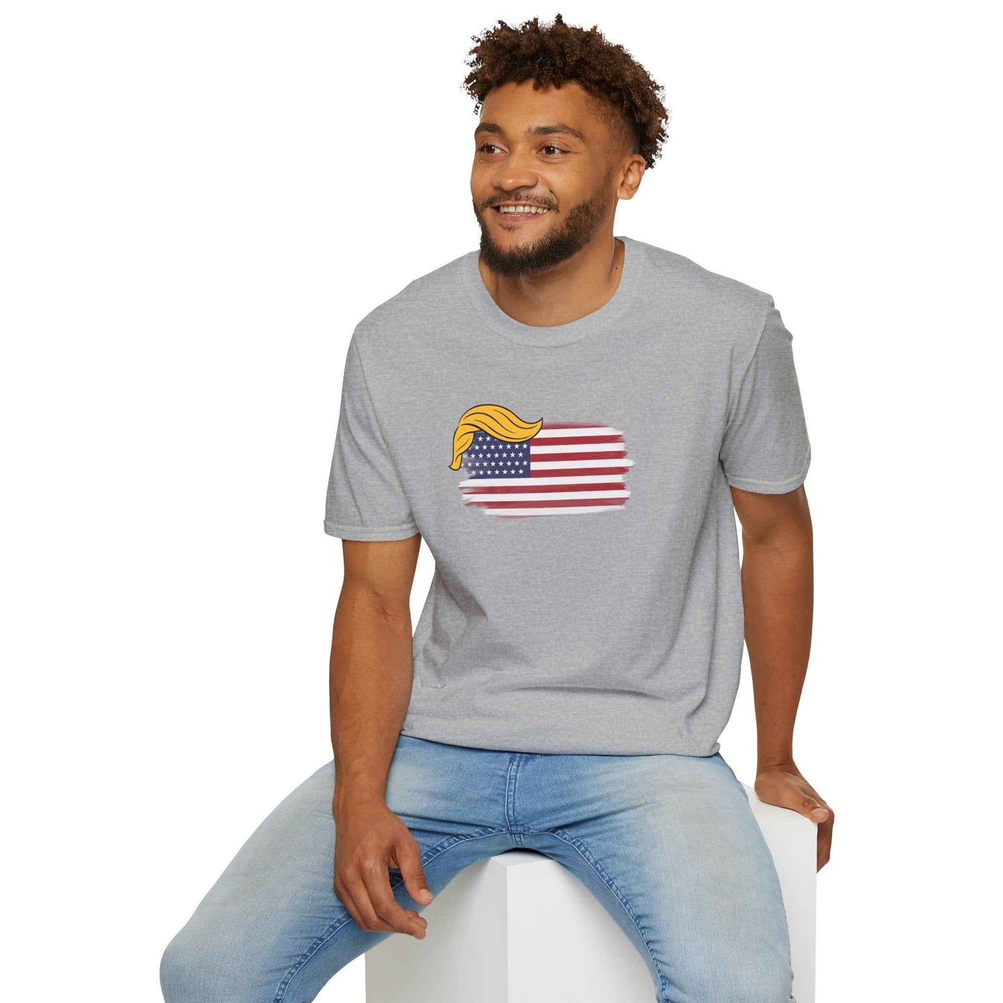 Swoop & Stripes Parody Tee – Unisex Soft Cotton T-Shirt
